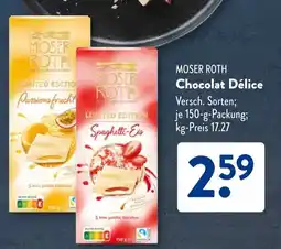 Aldi Süd MOSER ROTH Chocolat Délice Angebot