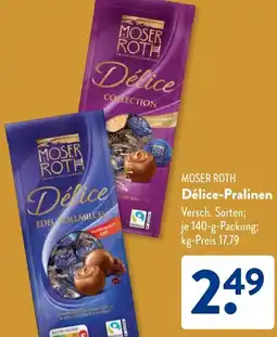 Aldi Süd MOSER ROTH Délice-Pralinen Angebot