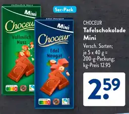Aldi Süd CHOCEUR Tafelschokolade Mini Angebot