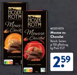 Aldi Süd MOSER ROTH Mousse Mousse au Chocolat Angebot