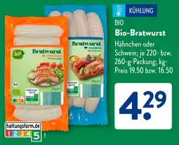 Aldi Süd BIO Bio-Bratwurst Angebot