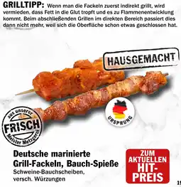 HIT Ullrich Deutsche marinierte Grill-Fackeln, Bauch-Spieße Angebot