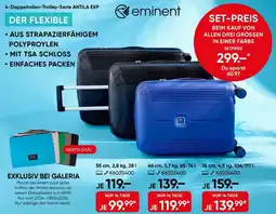 Galeria eminent 4-Doppelrollen-Trolley-Serie ANTILA EXP Angebot
