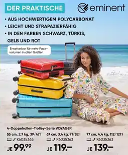 Galeria eminent 4-Doppelrollen-Trolley-Serie VOYAGER Angebot