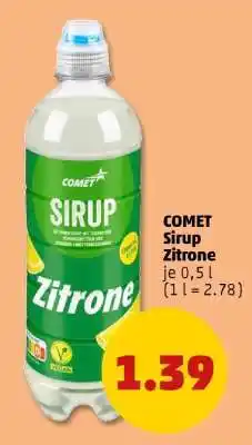 PENNY COMET Sirup Zitrone Angebot
