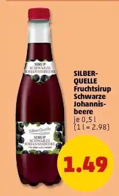 PENNY SILBER-QUELLE Fruchtsirup Schwarze Johannisbeere Angebot
