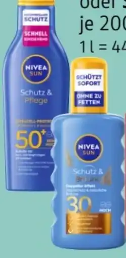 Rossmann Nivea Sun Schutz & Pflege Milch LSF 50+ Angebot