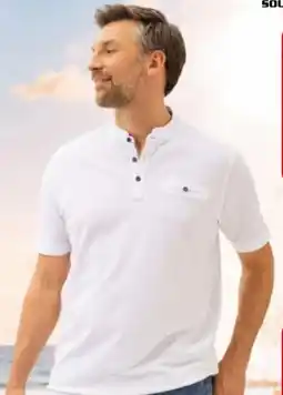 AWG Mode Southern Territory herren Piqué Henley-Shirt Angebot