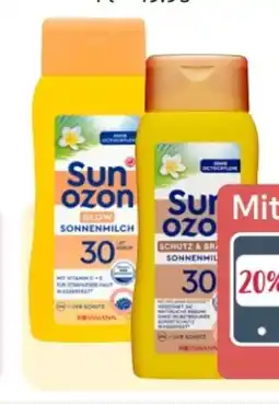 Rossmann Sunozon Glow Sonnenmilch LSF 30 Angebot