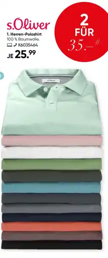 Galeria s.Oliver Herren-Poloshirt Angebot