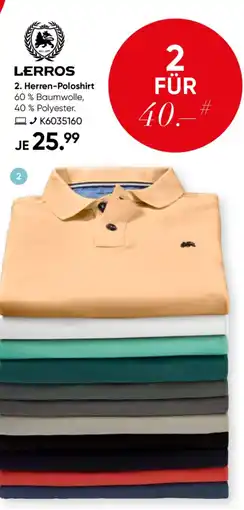 Galeria LERROS Herren-Poloshirt Angebot