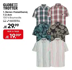 Galeria GLOBE TROTTER Herren-Freizeithemd, 1/2-Arm Angebot