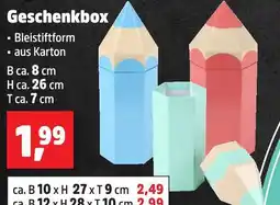 Thomas Philipps Geschenkbox bleistiftform b ca. 8 cm, h ca. 26 cm, t ca. 7 cm Angebot