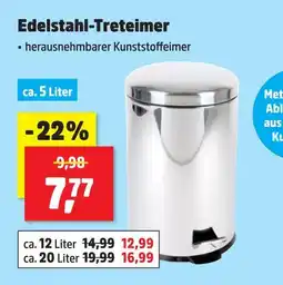 Thomas Philipps Edelstahl-treteimer ca. 5 liter Angebot
