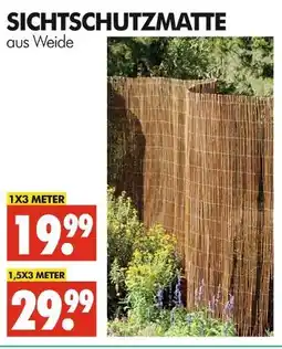 Wreesmann Sichtschutzmatte aus weide Angebot