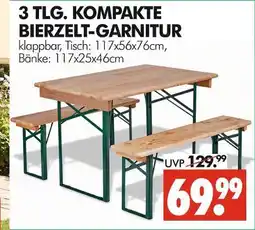 Wreesmann 3-tlg. kompakte bierzelt-garnitur Angebot