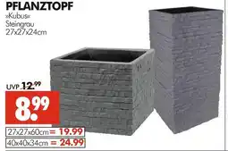 Wreesmann Pflanztopf kubus 27x27x24cm Angebot