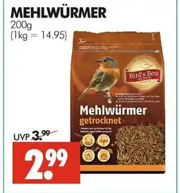 Wreesmann Bird's best mehlwürmer getrocknet Angebot