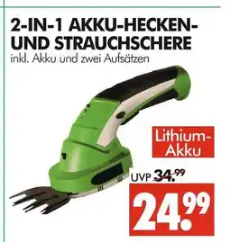 Wreesmann 2-in-1 akku-hecken- und strauchschere Angebot