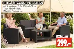 Wreesmann 4-tlg. sitzgruppe rattan Angebot
