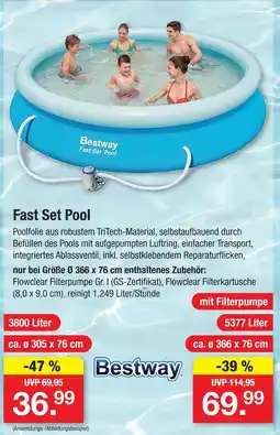 Zimmermann Bestway fast set pool Angebot