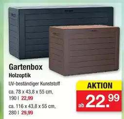 Zimmermann Gartenbox holzoptik Angebot
