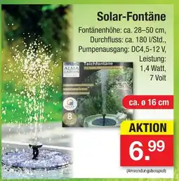 Zimmermann Alma garden deluxe solar-fontäne Angebot