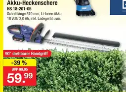 Zimmermann Akku-heckenschere Angebot