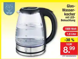 Zimmermann Gustav voss glas-wasserkocher mit led-beleuchtung Angebot