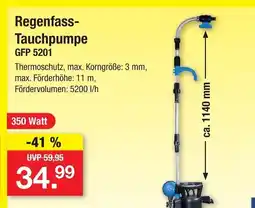 Zimmermann Regenfass-tauchpumpe gfp 5201 Angebot
