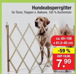 Zimmermann Hundesabsperrgitter Angebot