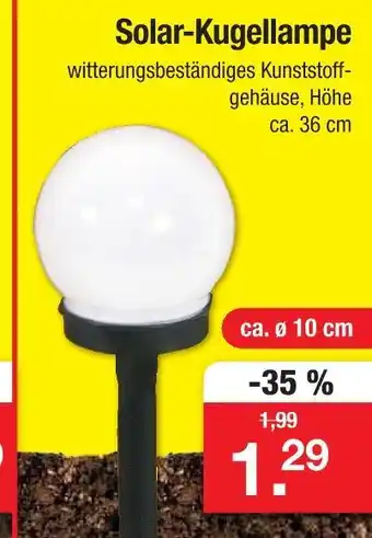 Zimmermann Solar-kugellampe Angebot