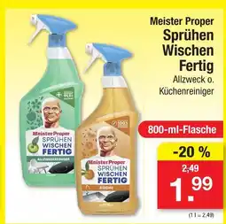 Zimmermann Meister proper sprühen wischen fertig allzweckreiniger Angebot