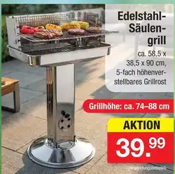 Zimmermann Edelstahl-säulengrill Angebot