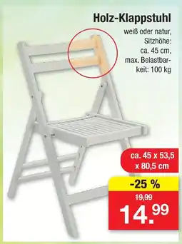 Zimmermann Holz-klappstuhl Angebot