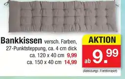 Zimmermann Bankkissen ca. 120 x 40 cm Angebot