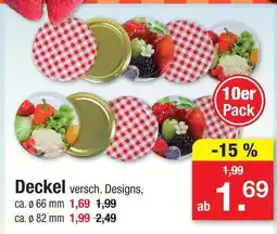 Zimmermann Deckel Angebot