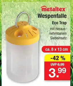 Zimmermann Metaltex wespenfalle eco trap Angebot