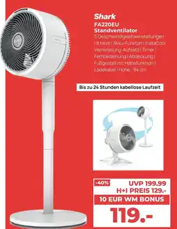 Hirsch und Ille Shark fa220eu standventilator Angebot