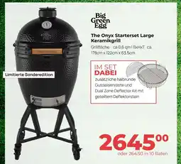 Hirsch und Ille Big green egg the onyx starterset large keramikgrill Angebot