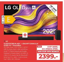 Hirsch und Ille Lg oled77g58lw.aeu + dsg10ty.ddeullk oled-tv + soundbar Angebot