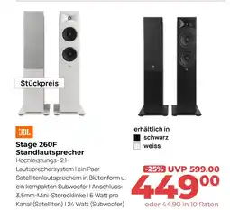 Hirsch und Ille Jbl stage 260f standlautsprecher Angebot