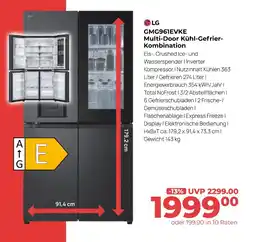 Hirsch und Ille Lg gmg961evke multi-door kühl-gefrier-kombination Angebot