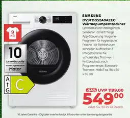 Hirsch und Ille Samsung dv9tdg52a0aeg wärmepumpentrockner Angebot