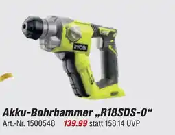 toom Baumarkt Ryobi akku-bohrhammer r18sds-o Angebot
