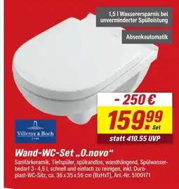 toom Baumarkt Villeroy & boch wand-wc-set o.novo Angebot