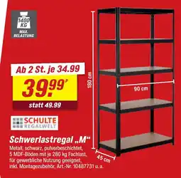 toom Baumarkt Schulte regalwelt schwerlastregal m Angebot