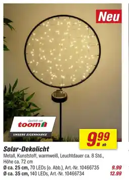 toom Baumarkt Toom solar-dekolicht Angebot