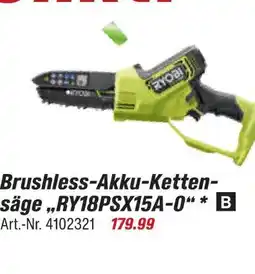 toom Baumarkt Ryobi brushless-akku-kettensäge ry18psx15a-0 Angebot
