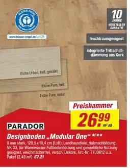 toom Baumarkt Parador designboden modular one Angebot